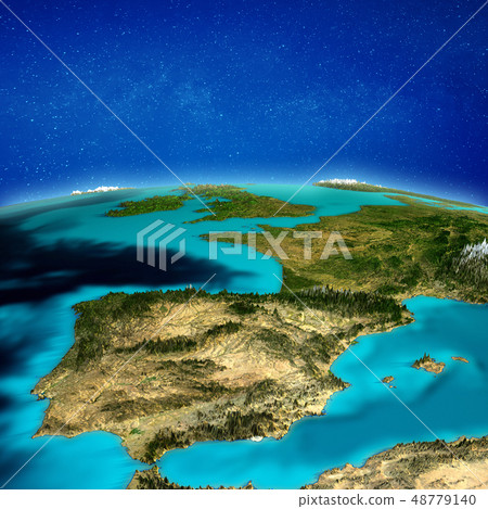 Spain space background 48779140