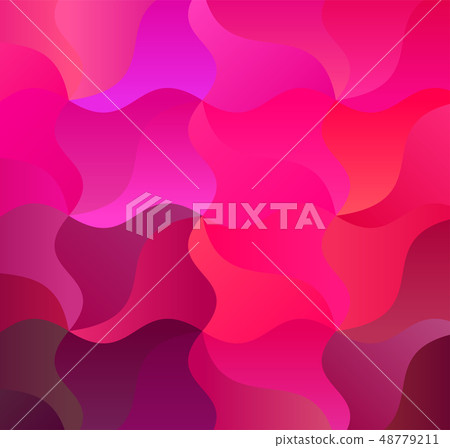 Saturated Pink Trendy Waves Backdrop for Banner 48779211