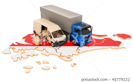 Shipping and Delivery in Singapore concept, 3D Shipping and Delivery in Singapore concept, 3D 48779222
