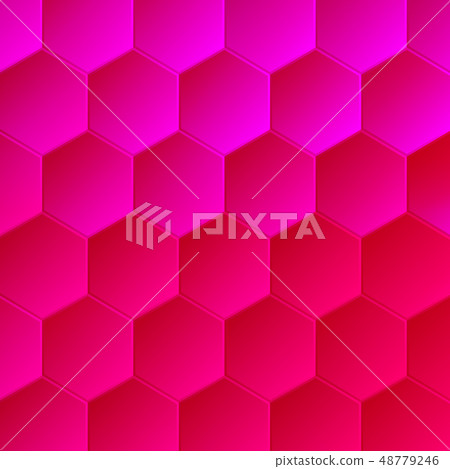 Pink Magenta Hexagon Mosaic Backdrop for Banner 48779246