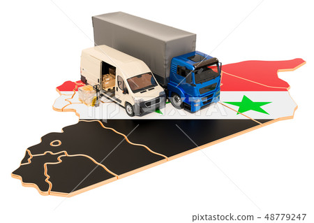 Shipping and Delivery in Syria concept, 3D 48779247