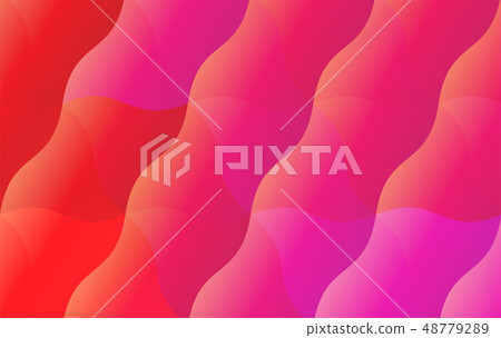 Pink and Yellow Trendy Waves Backdrop for Banner 48779289