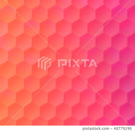 Pink Peach Hexagon Mosaic Backdrop for Banner 48779290