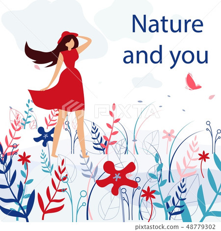 Square Flat Banner Nature and You Happy Tandem. 48779302