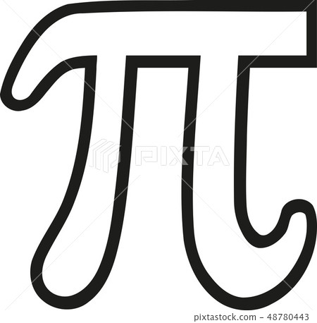 Pi sign outline - Stock Illustration [48780443] - PIXTA