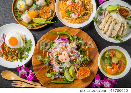 Thai food typical Thai cuisine Thai food typical Thai cuisine 48780630