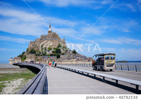 Mont Saint Michel and the blue sky 48782538