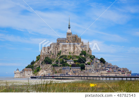 Mont Saint Michel and the blue sky Mont Saint Michel and the blue sky 48782543