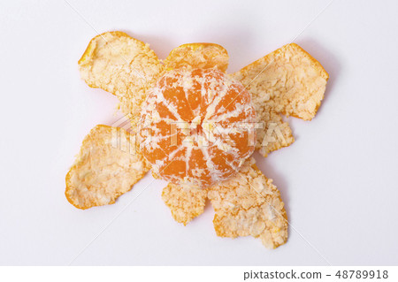 Collections of fresh Tangerines. tangerine slices, juice with leaves. Fruit composition. 018 48789918