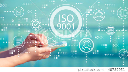 ISO 9001 with smartphone 48789951