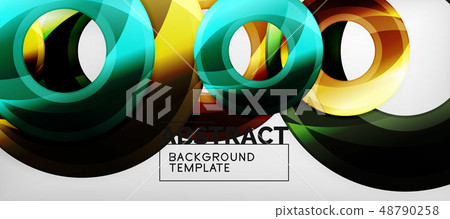 Modern geometrical abstract background, vector design 48790258
