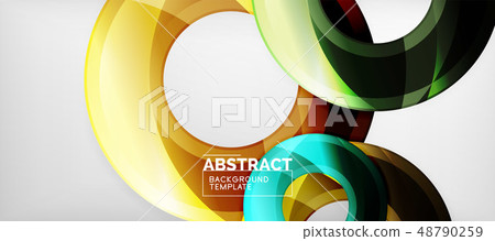Modern geometrical abstract background, vector design 48790259
