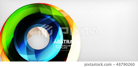 Glossy circles geometric background Glossy circles geometric background 48790260