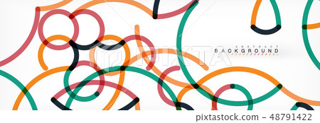 Abstract color lines on white. Modern colorful flow poster wave. Art design for your project Abstract color lines on white. Modern colorful flow poster wave. Art design for your project 48791422