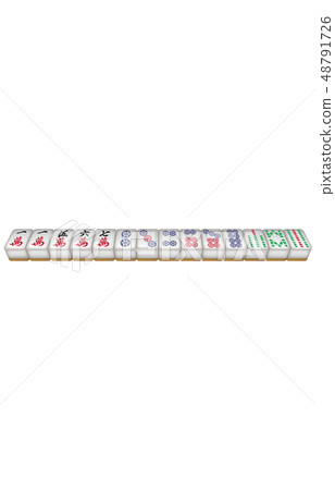 Mahjong tile three-dimensional peace Mahjong tile three-dimensional peace 48791726
