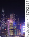 香港，港島夜景 48792197
