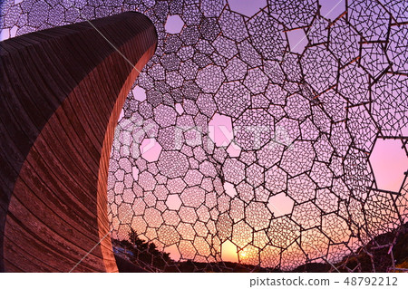 Rokko Mountain Cherry Monument Sunset Magic Hour 48792212