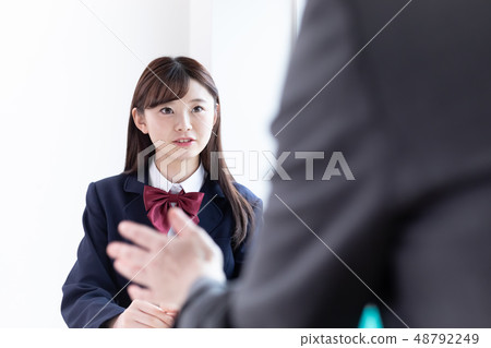 High school student learning group 48792249