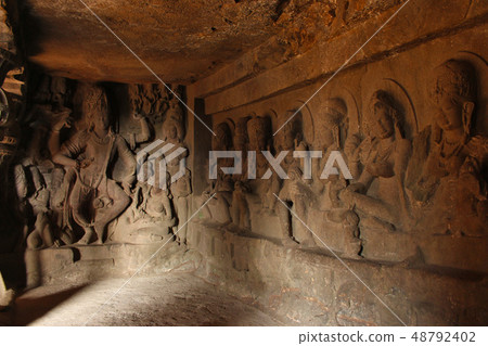 Cave 21, Saptamatrikas, Ellora, Aurangabad Cave 21, Saptamatrikas, Ellora, Aurangabad 48792402