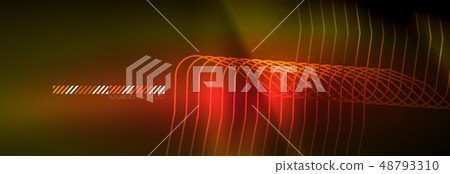 Shiny neon lights background, techno design, modern wallpaper for your project 48793310