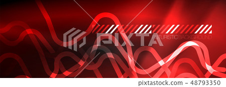 Dark neon light glowing template, abstract vector background lines Dark neon light glowing template, abstract vector background lines 48793350