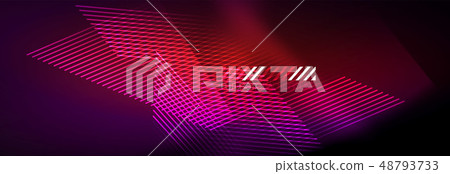 Shiny glowing lights neon color design background 48793733