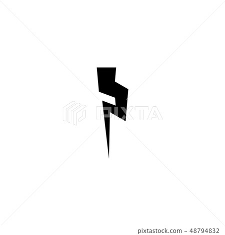 Flash and lightning icon. Thunderstorm bolt sign. Flash and lightning icon. Thunderstorm bolt sign. 48794832