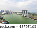 Marina Bay aerial building architecture Singapore 48795103