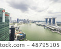 Marina Bay aerial building architecture Singapore 48795105