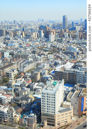 Image of the scenery of a big city (Tokyo) 48796694