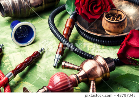 Flower with hookah Flower with hookah 48797345