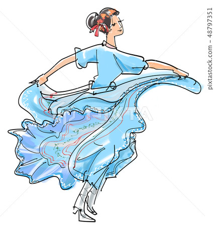 Mexican dance-women Mexican dance-women 48797351