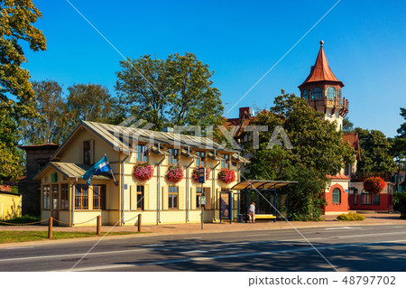 Tourist center of the resort city of Jurmala 48797702