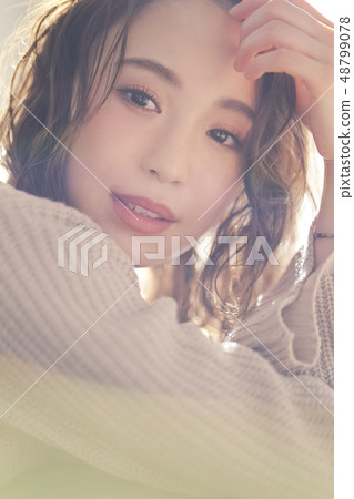 Beautiful woman portrait 48799078