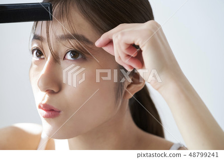 女人的美麗形象髮型 女人的美麗形象髮型 48799241