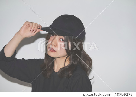 Beautiful woman portrait casual 48799275