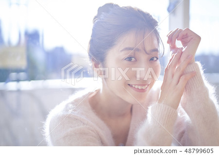 美麗的女人肖像 48799605