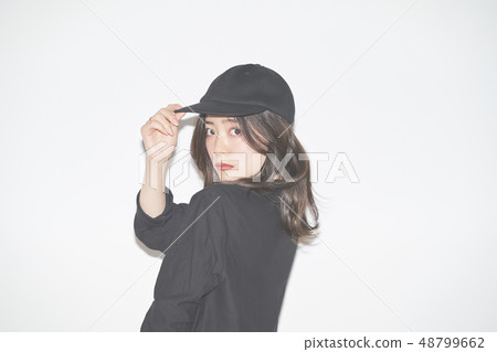 Beautiful woman portrait casual 48799662