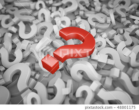 Red question mark 48801175