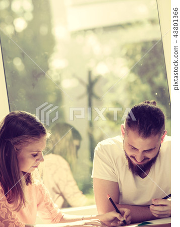 Two students in class 48801366