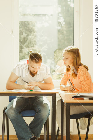 Two students in class 48801367
