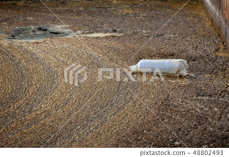 plastic bottle in wastewater. The concept of 48802493