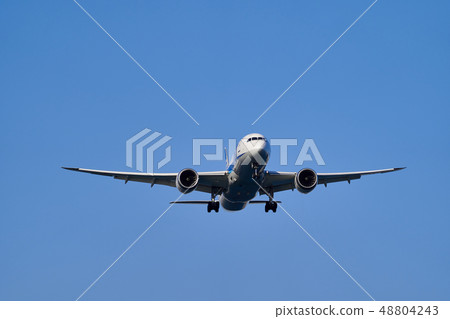 Aircraft about to land 48804243