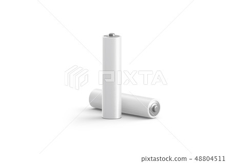 Blank white power battery stand and lying mockup, Blank white power battery stand and lying mockup, 48804511