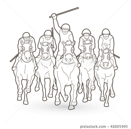 Riding horse Race horse Jockey Equestrian vector Riding horse Race horse Jockey Equestrian vector 48805995