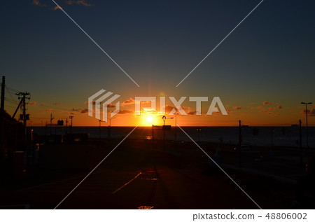 在北海道的夕陽 在北海道的夕陽 48806002