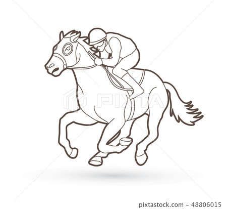 Riding horse Race horse Jockey Equestrian vector Riding horse Race horse Jockey Equestrian vector 48806015