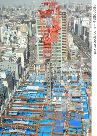 Image of apartment construction site 48806586