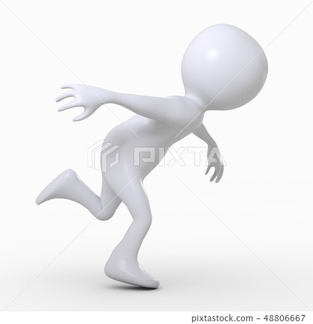 Running 3D figure Running 3D figure 48806667
