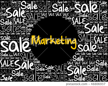 Marketing word cloud collage 48806937